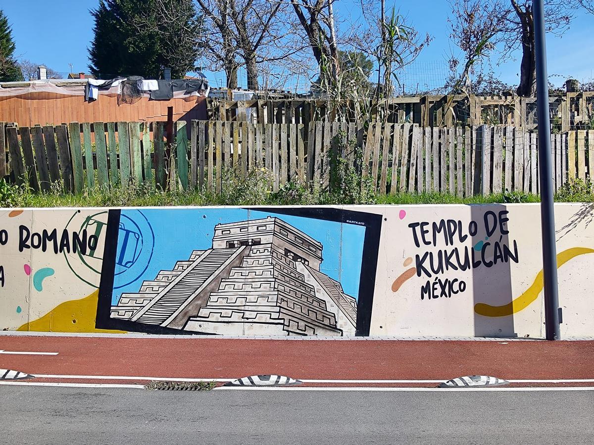 Así es el grafiti más internacional de Siero