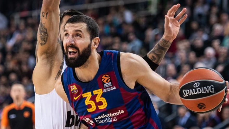 Mirotic, en un momento del Barcelona - Olympiacos.