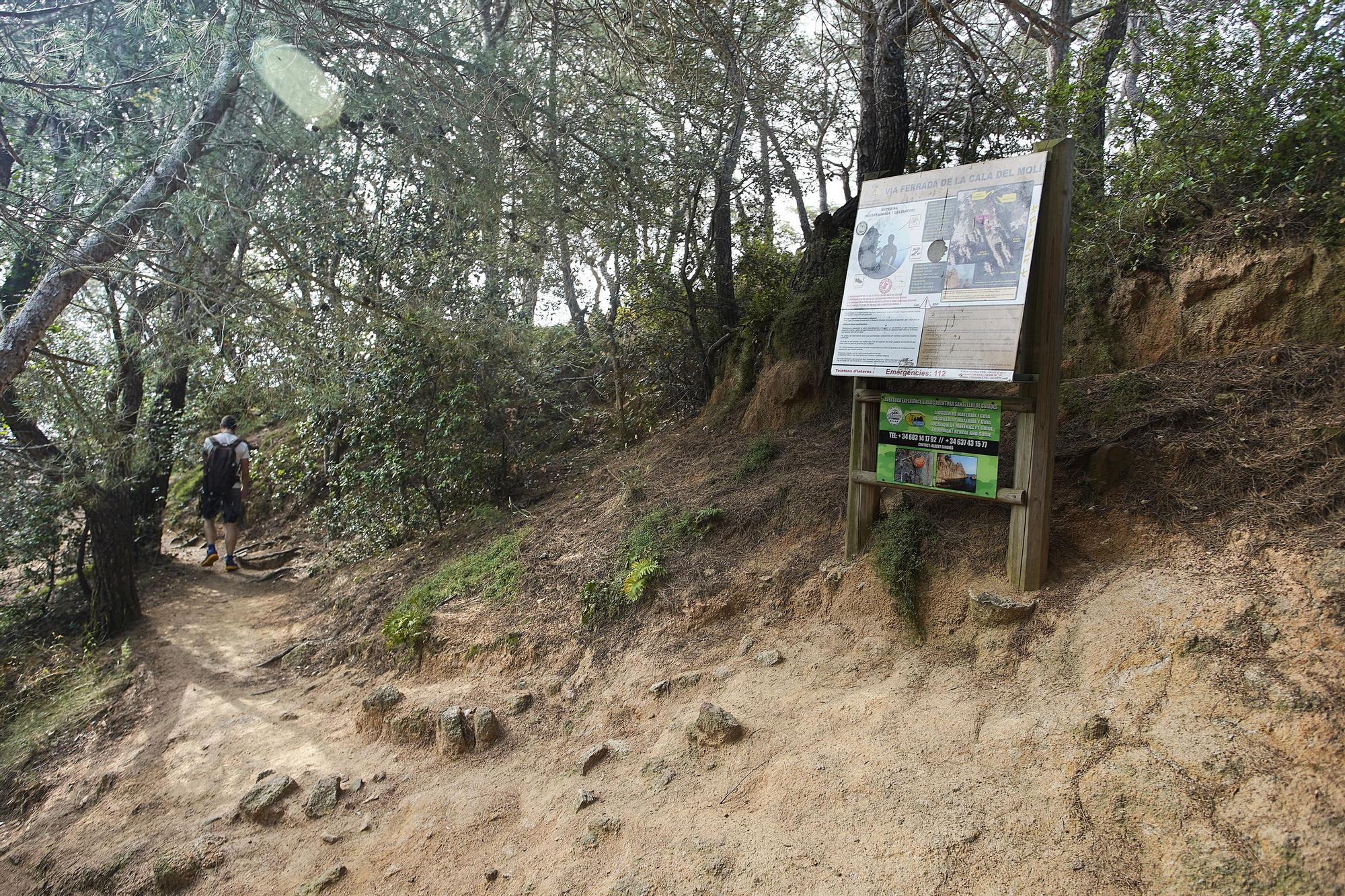 Accident mortal a la via ferrada de la Cala del Molí de Sant Feliu