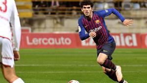 Carles Aleñá, en el partido ante la Cultural Leonesa.