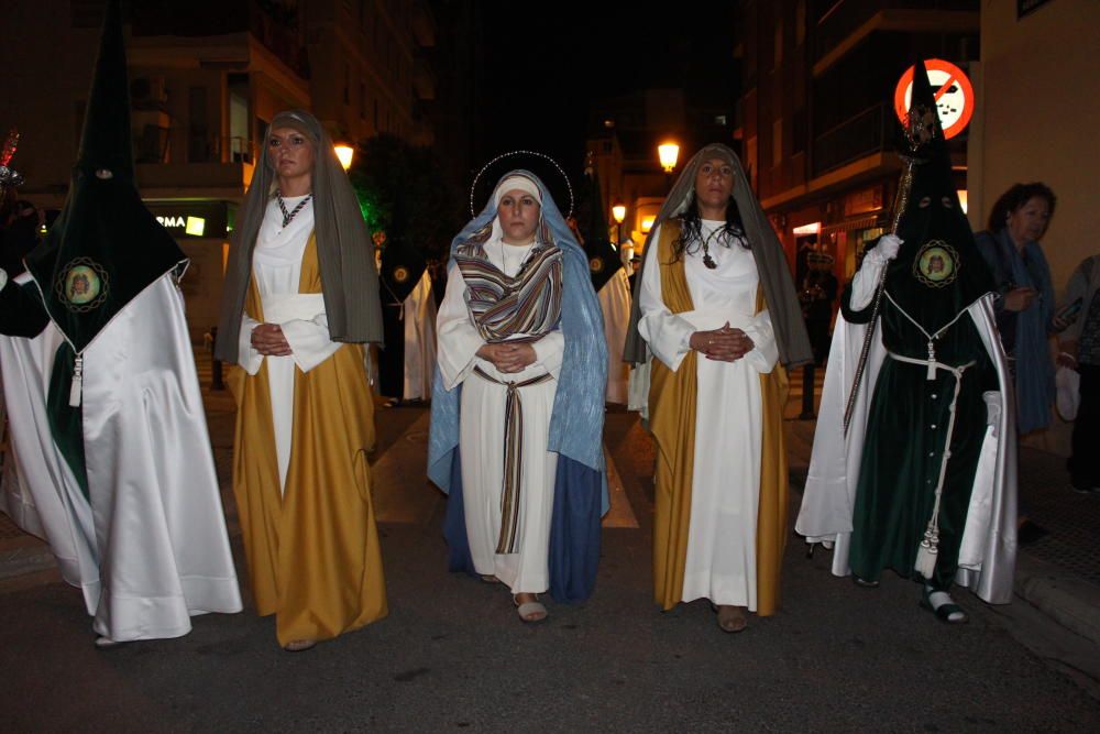 Procesión de la Hermandad de Jesús con la Cruz y Cristo Resucitado.