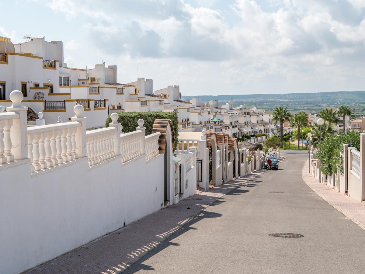 Casas en La Marina, el barrio más británico de España.