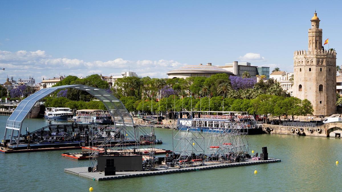 Vídeo | El misterio del concierto de Netflix en el río Guadalquivir de Sevilla