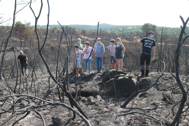 El dolmen de Toén que emergió del incendio