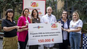 Dones amb càncer de mama metastàtic financen una investigació al Clínic
