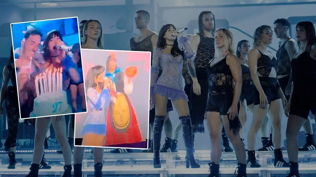 Los mejores momentos del concierto de Aitana en Avilés: de verse con el traje regional asturiano a soplar las velas encima del escenario