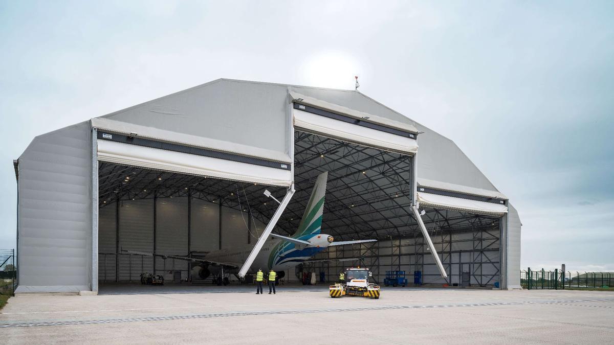 Un hangar de la compañía ecube, en imagen de archivo.
