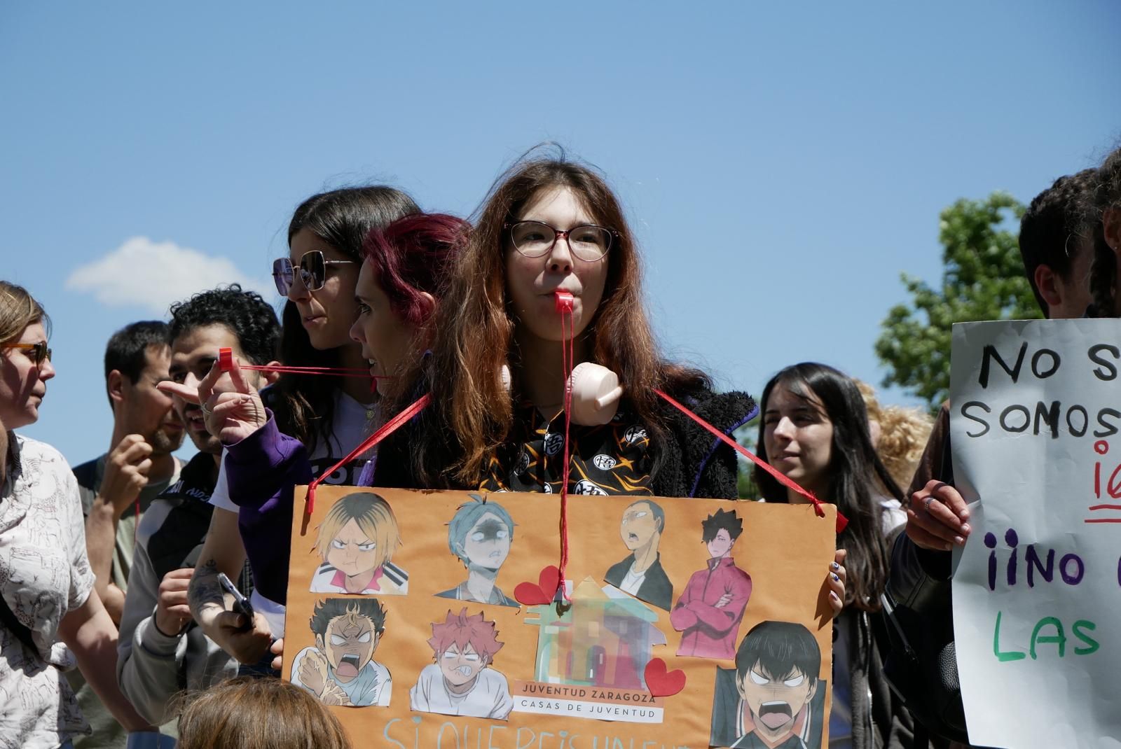 En imágenes | Huelga en las zonas jóvenes de Zaragoza