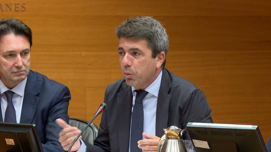 Mazón la comisión de investigación de la dana en las Cortes: "Nadie ha asumido más responsabilidad política que yo"