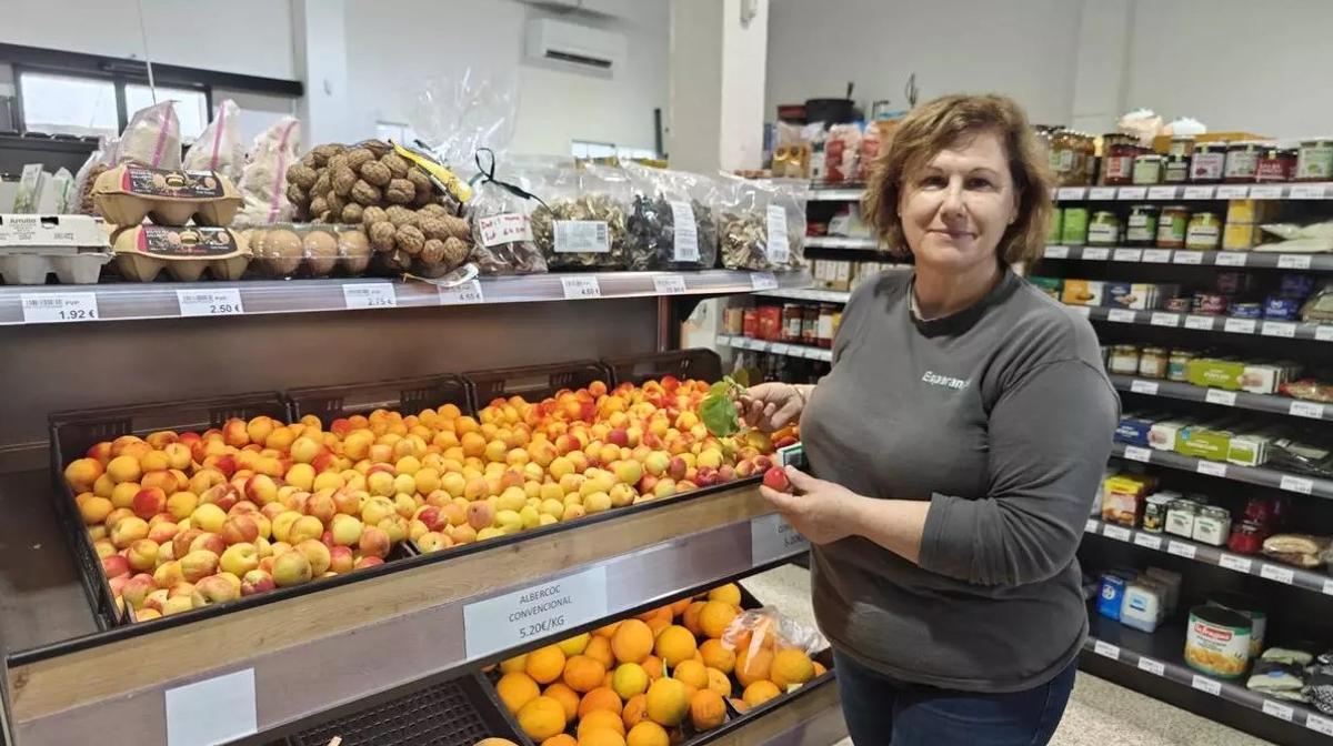 Esperança Mora von der Kooperative in Porreres.