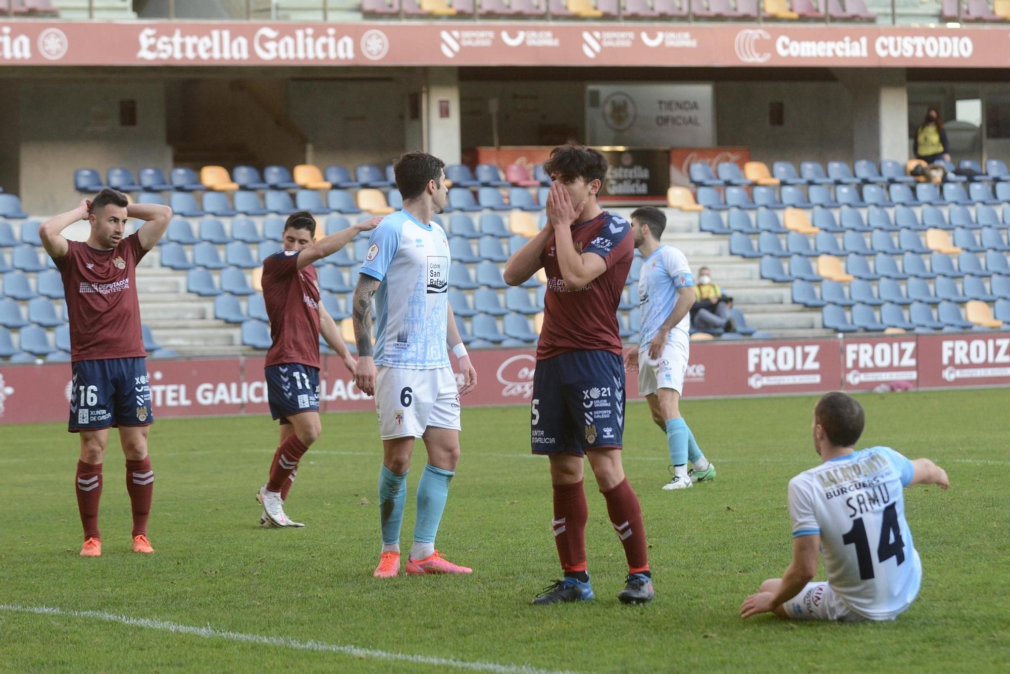 El Pontevedra CF se ahoga ante el Compostela