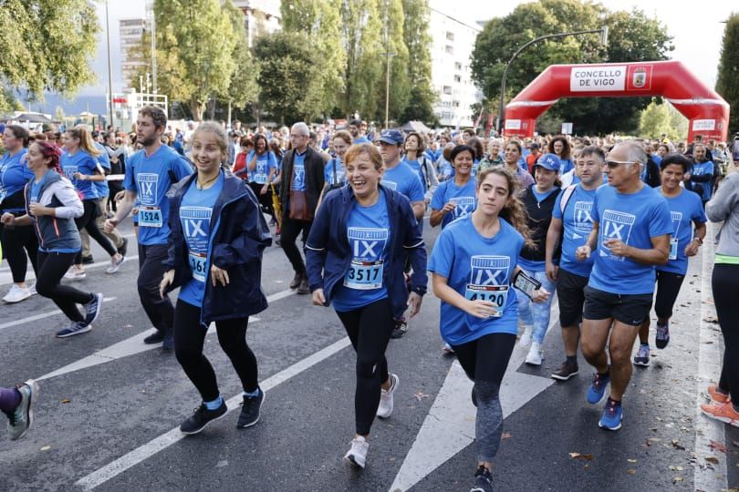 Más de 4.000 personas desafían al tiempo y corren contra el cáncer en Vigo