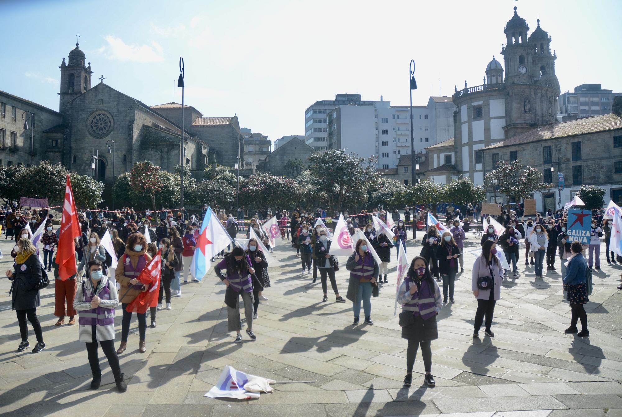 Día de la Mujer: el violeta toma la calle con medidas anticovid