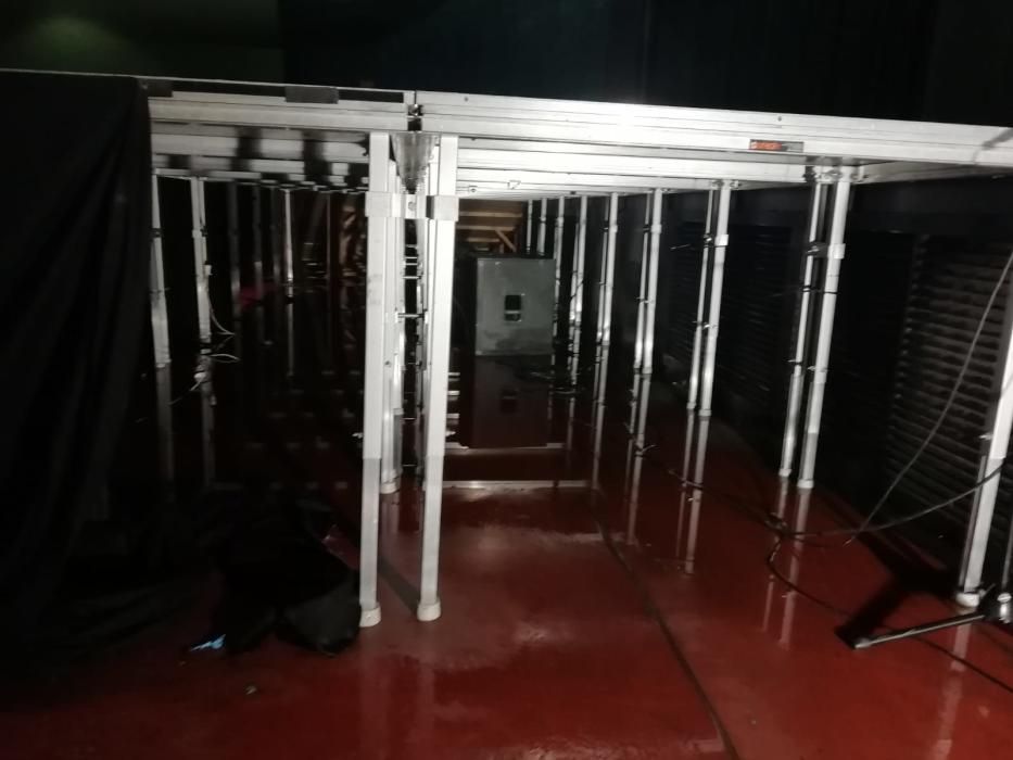 Inundació al Teatre Municipal de Berga