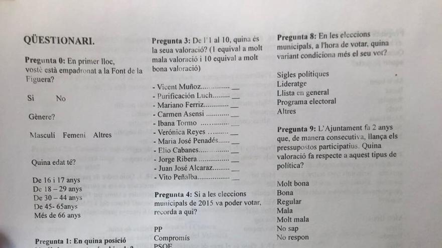 La Font contrata al hijo del teniente de alcalde para lanzar una encuesta política