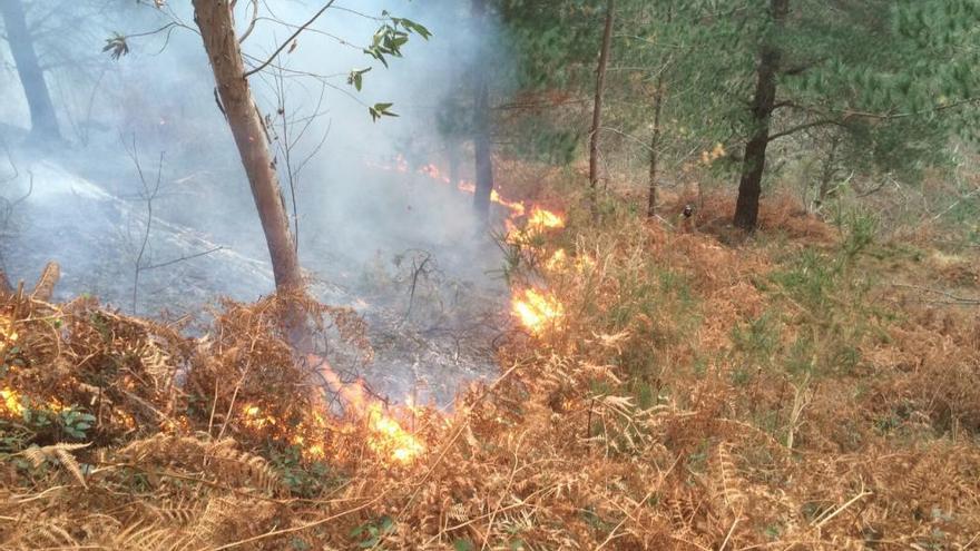 El incendio de Parres sigue sin controlar