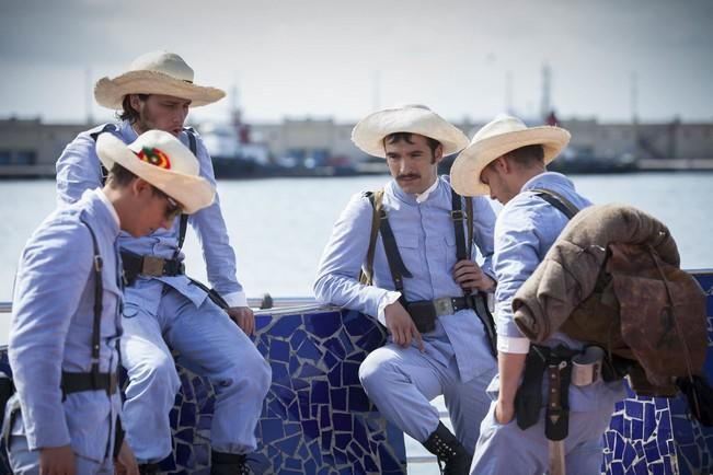 Rodaje en la antigua estación de jet-foil y el correillo La Palma