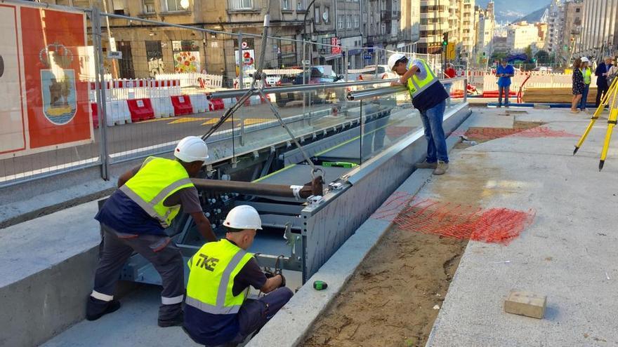 Las nuevas rampas ya asoman en Gran Vía