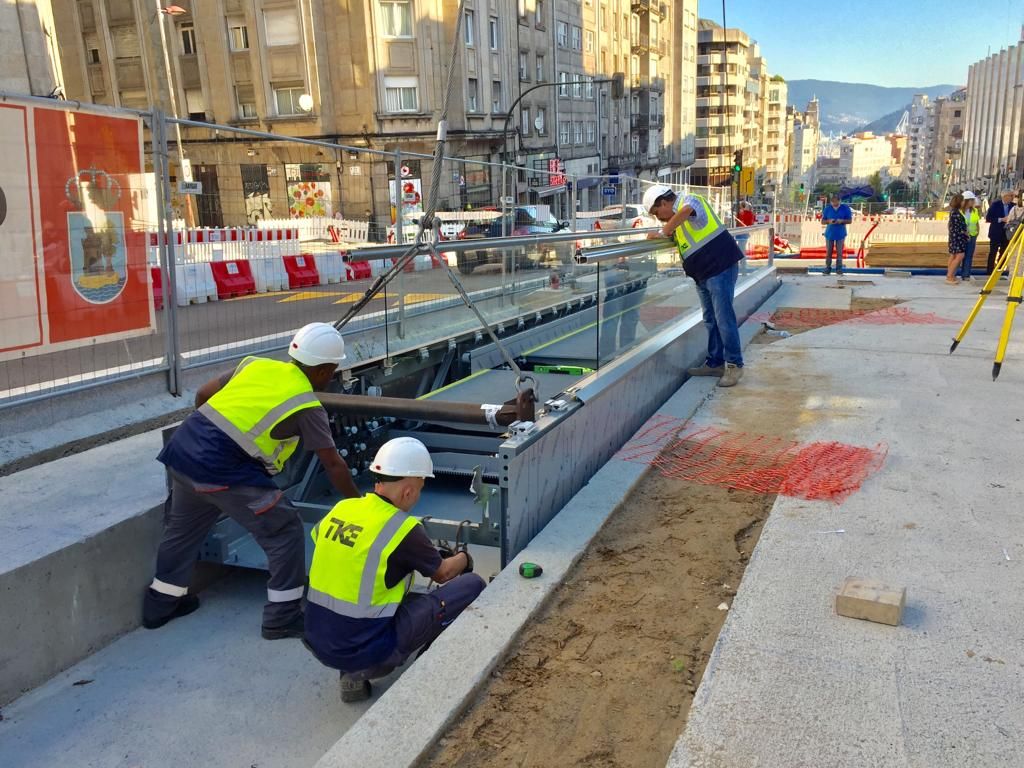 Las nuevas rampas ya asoman en Gran Vía