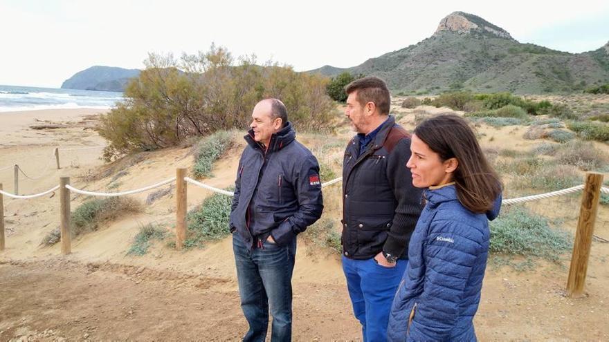 El director general del Medio Natural, durante su visita al Parque regional.