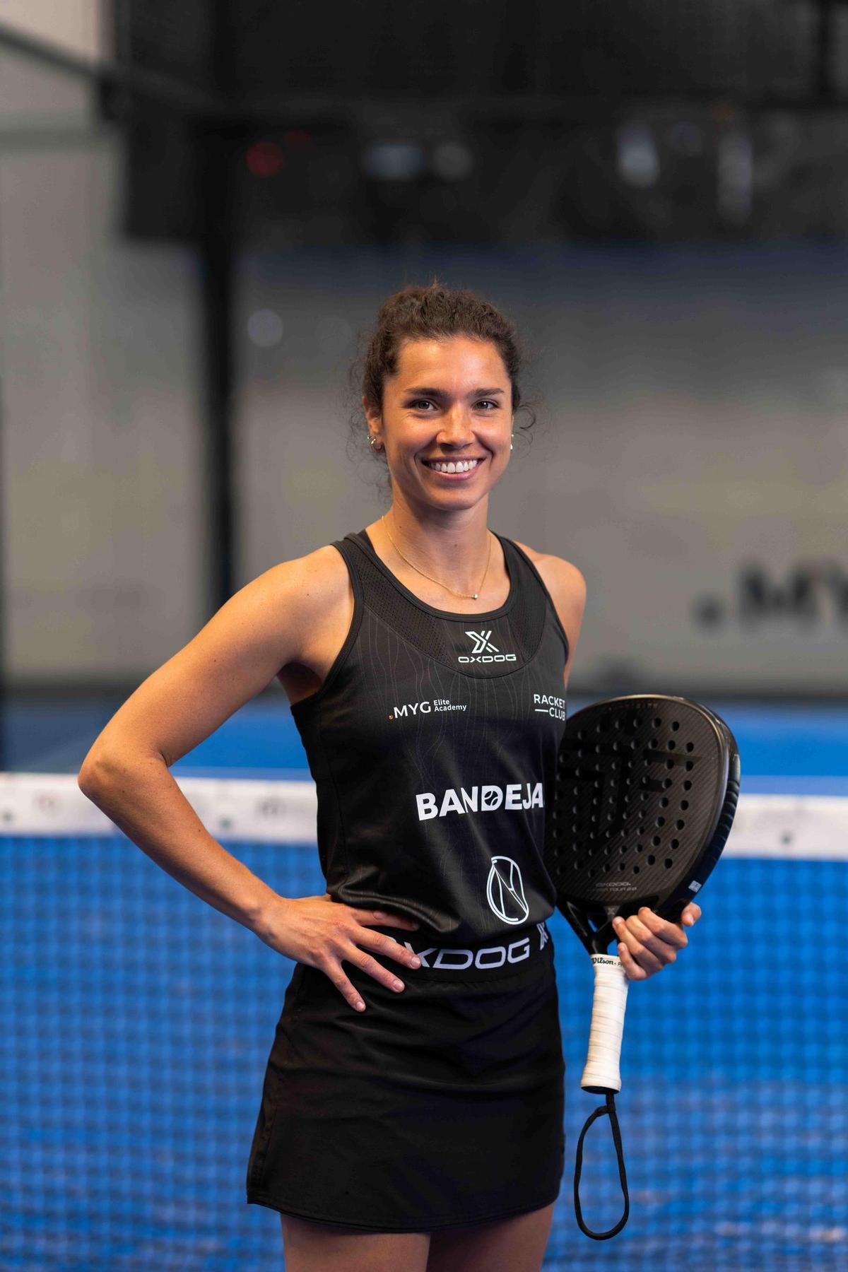 La jugadora coruñesa de pádel Carla Rodríguez.