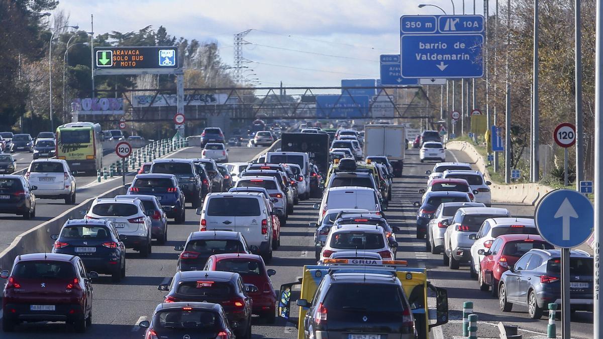 Tráfico en la autovía A-6