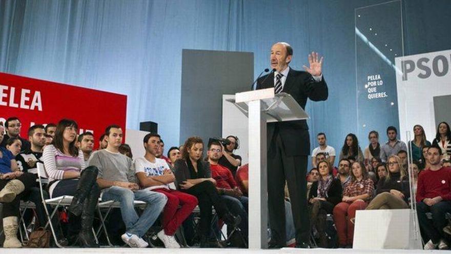 Rubalcaba pide el voto para que haya un PSOE &quot;fuerte&quot;