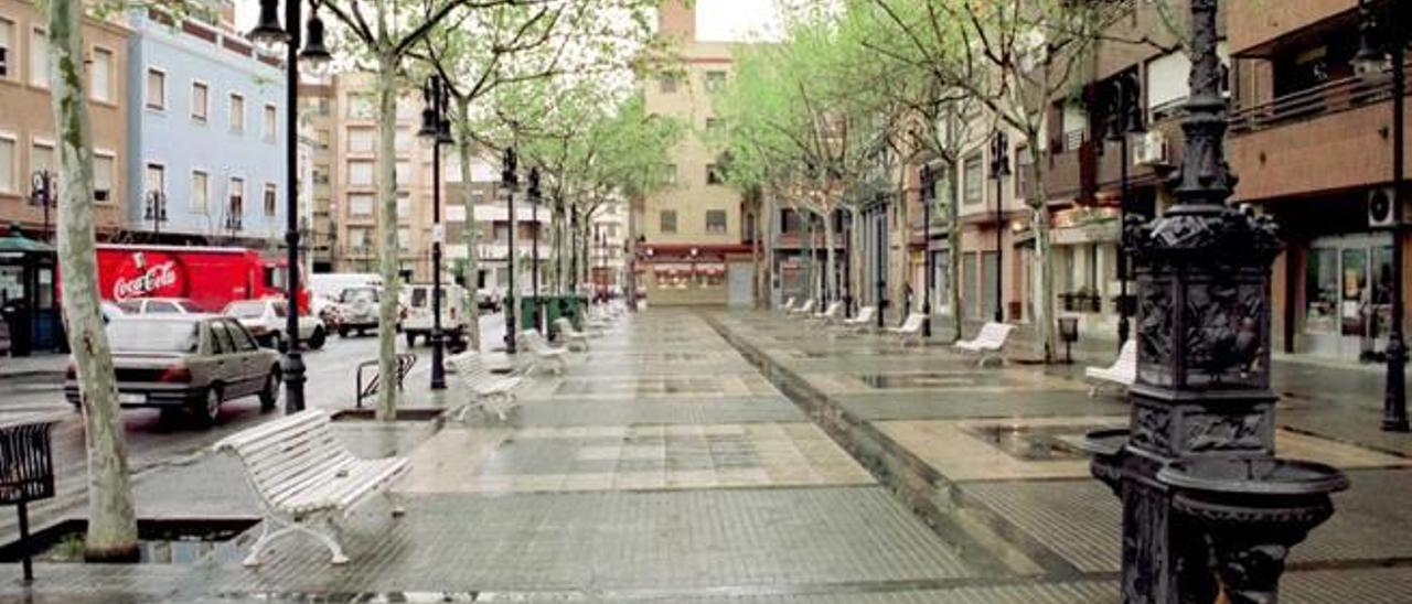 Plaza de la Constitución de Aldaia donde está el ayuntamiento.