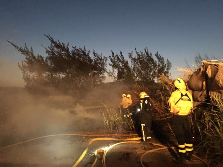 Incendio de rastrojos en Ingenio