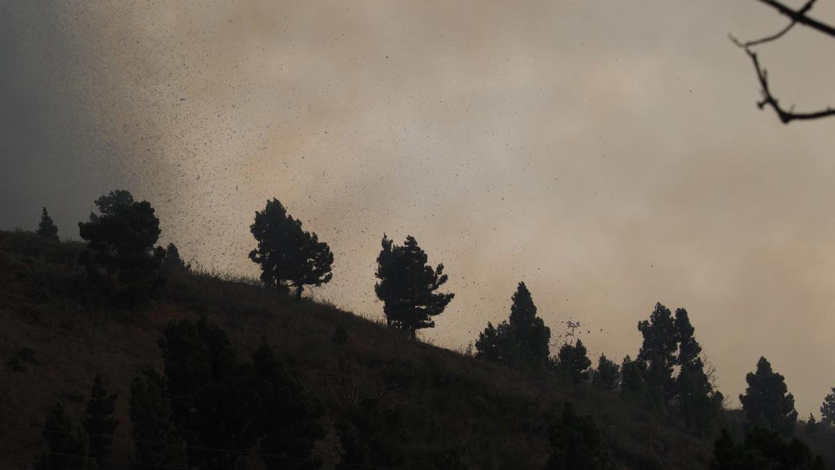 Explosión del volcán en La Palma.