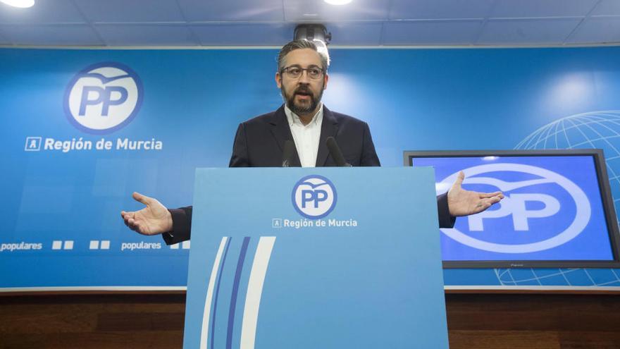 Víctor Martínez en una foto de archivo en la sede del PP