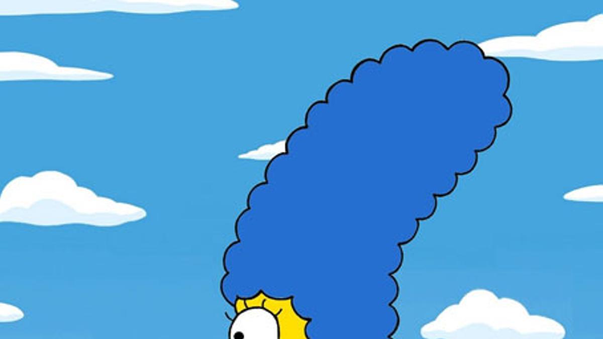 Marge Simposon, Los Simpson, madre, look, vestimenta, alta costura, ilustrador, Alessandro Palombo