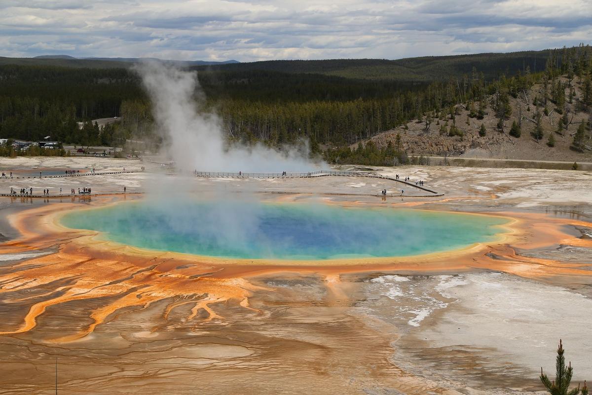 Imagen de la zona del volcán de Yellowstone