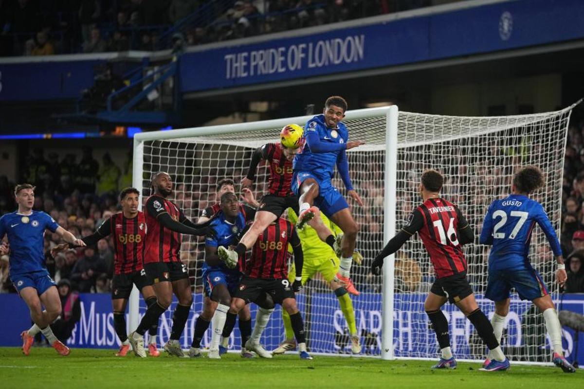 Imagen del choque entre el Bournemouth y el Chelsea