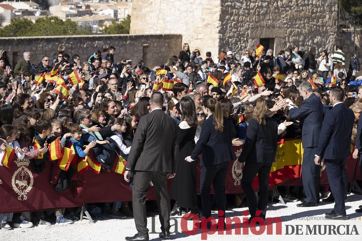 Visita de los reyes de España a Caravaca (explanada de la Basílica)