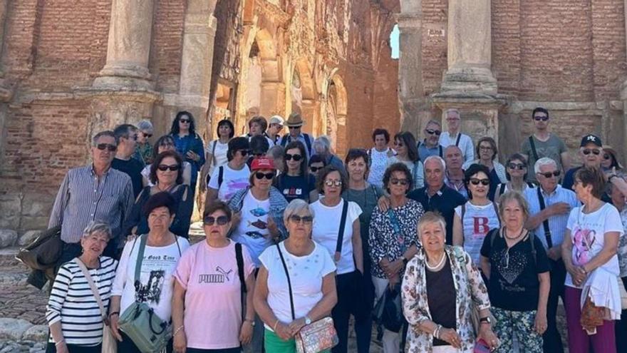 Los alumnos disfrutaron del Pueblo Viejo de Belchite. | SERVICIO ESPECIAL