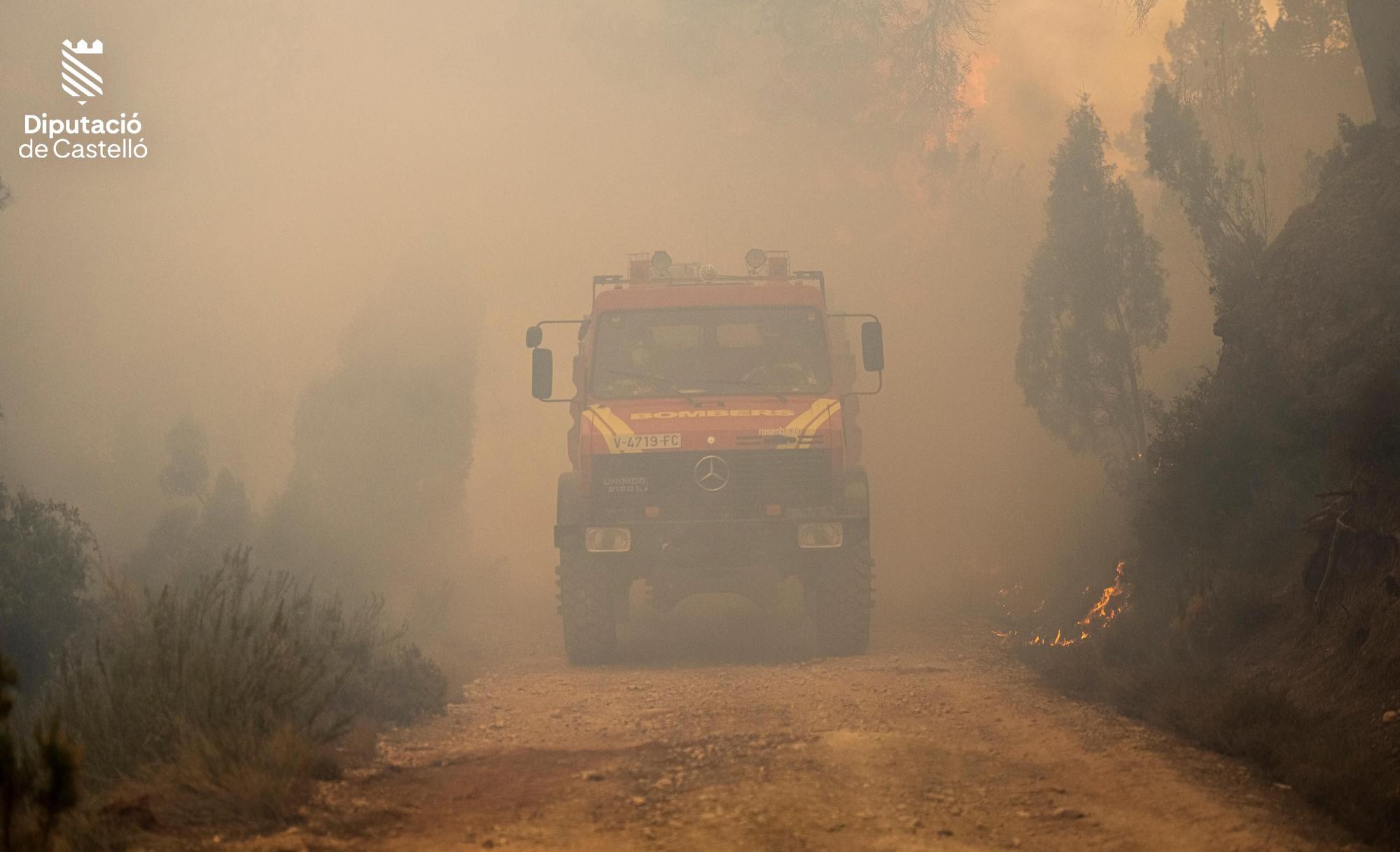 Imágenes actualizadas del incendio del Alto Mijares