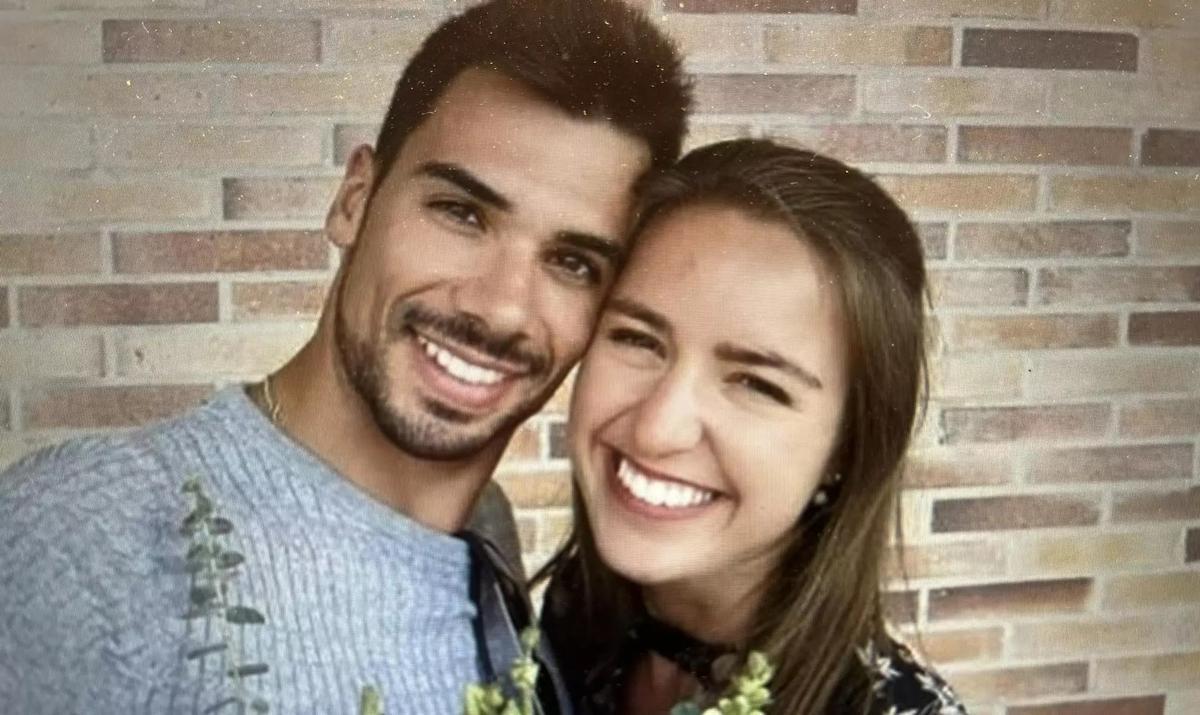 Miguel Oliveira y Andreia Pimenta, cuando anunciaron su boda.