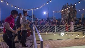 Concierto en la terraza de la casa Batlló, a finales de junio. 