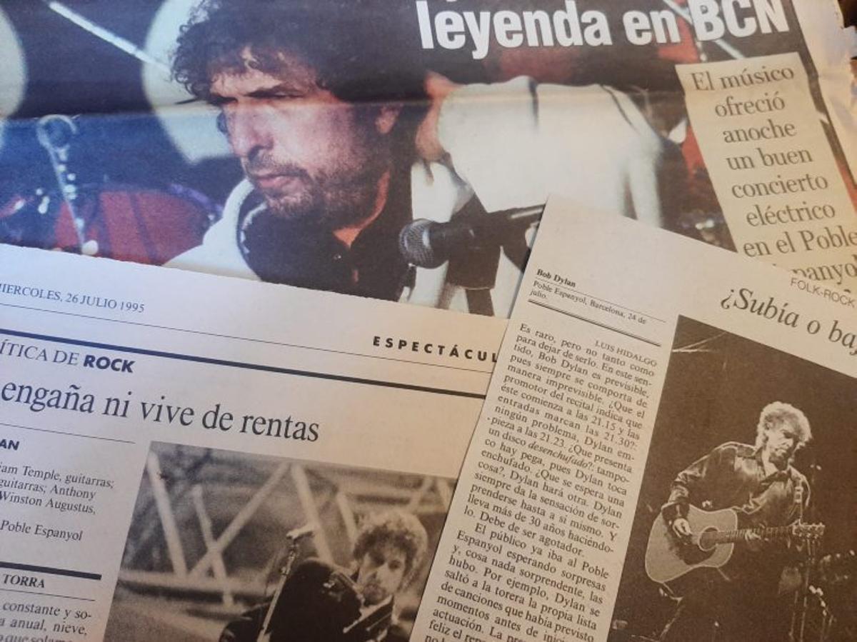Bob Dylan, en un concierto en Santiago en 1999.  | //  LAVANDEIRA