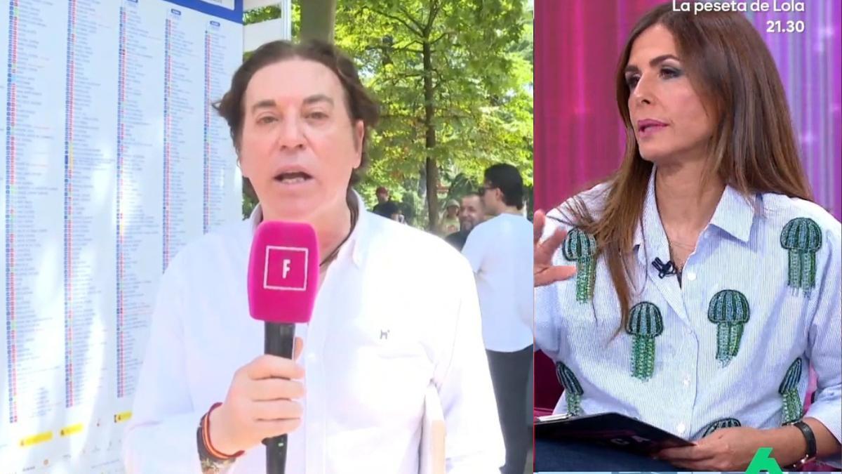 FERIA DEL LIBRO | Nuria Roca, indignada con Pipi Estrada por su asalto a Alejandra Rubio como reportero de ‘Fiesta’: «No respeto a este señor»