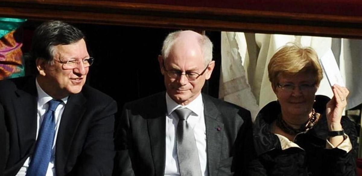 El president de la Comissió Europea, José Manuel Durão Barroso, i el president del Consell Europeu, Herman van Rompuy.