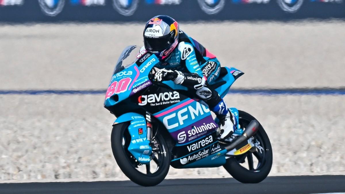 David Alonso, durante unos entrenamientos libres