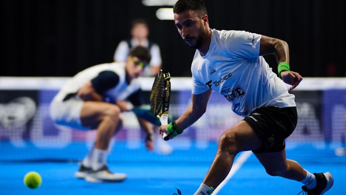 Cepero, en acción durante un torneo