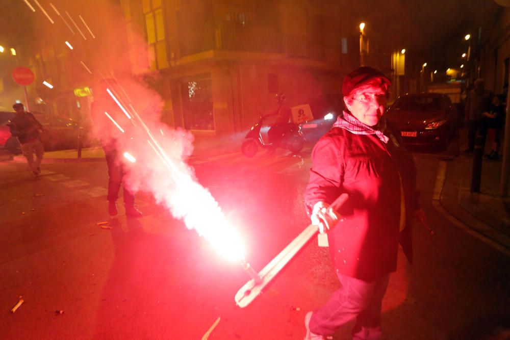 Instante de la Passejà de Sant Onofre celebrada el sábado por la noche en Quart de Poblet.