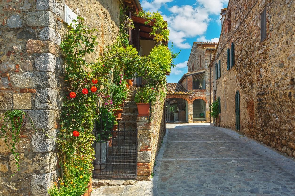 En Monteriggioni la vida transcurre a otro ritmo.