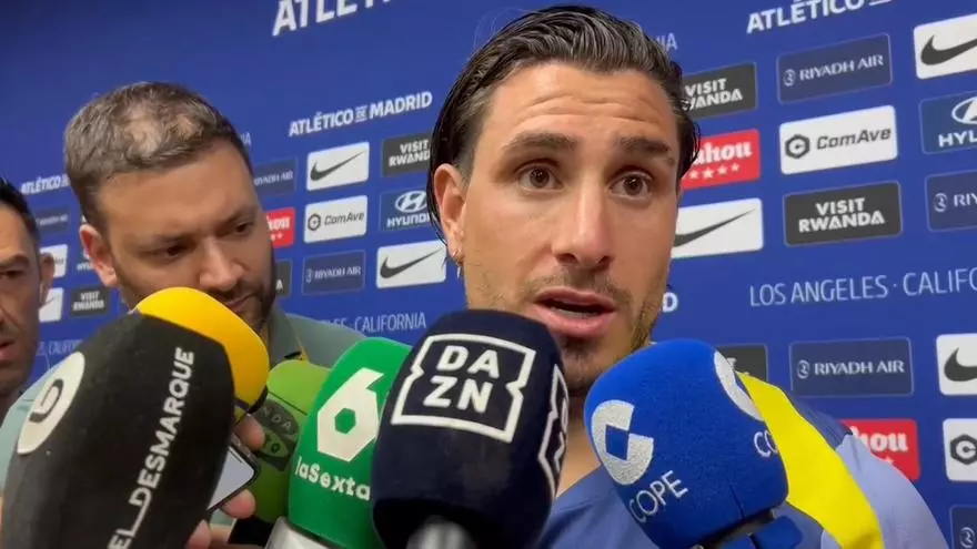 Giménez, del Atlético de Madrid: La derrota contra el PSG "golpeó fuerte"