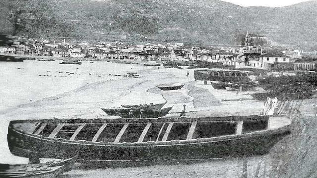 Traiñeira pesca e reconstruida. // Arquivo autor