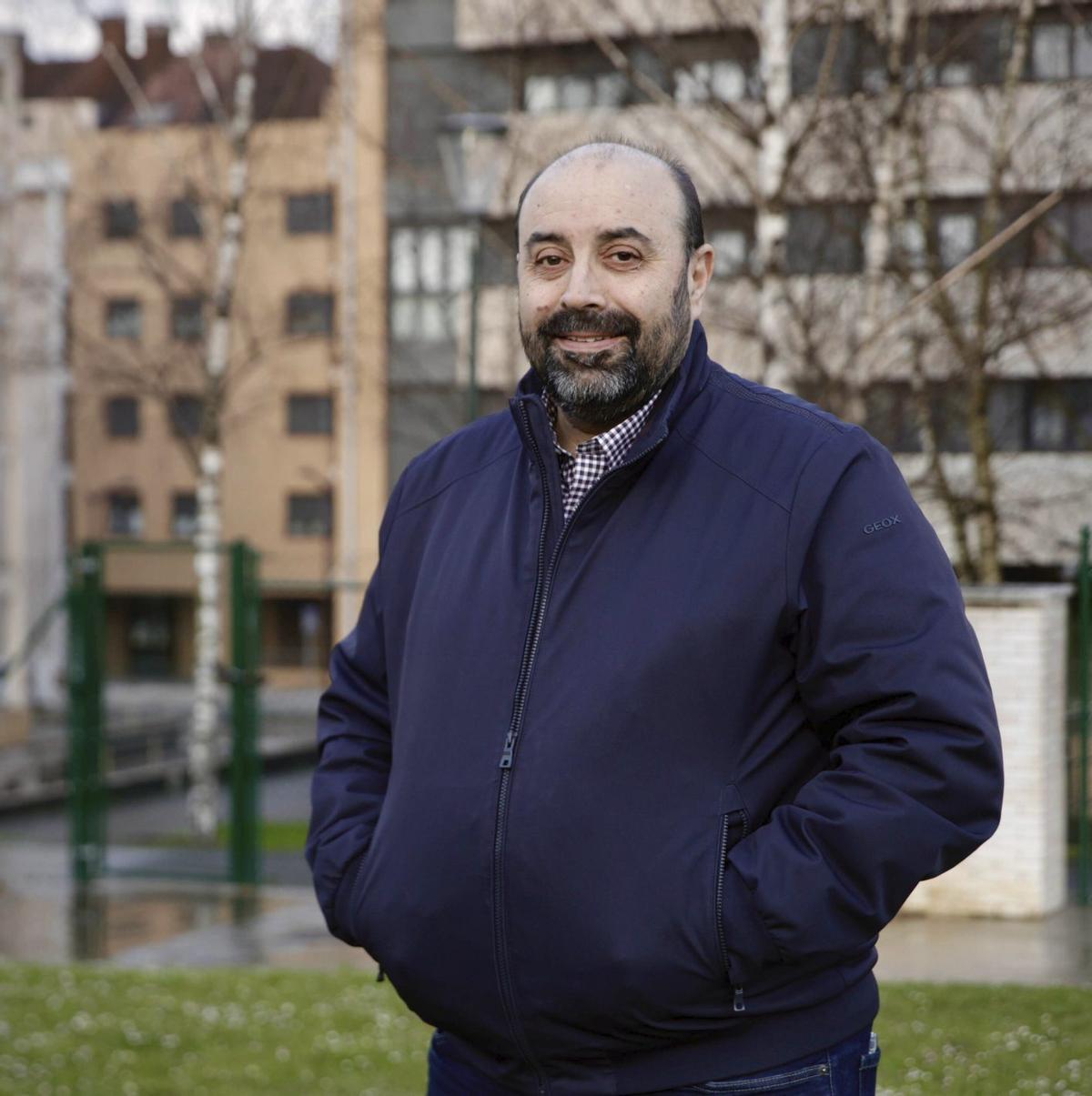 José Luis García Nicieza, ayer, en Veriña.