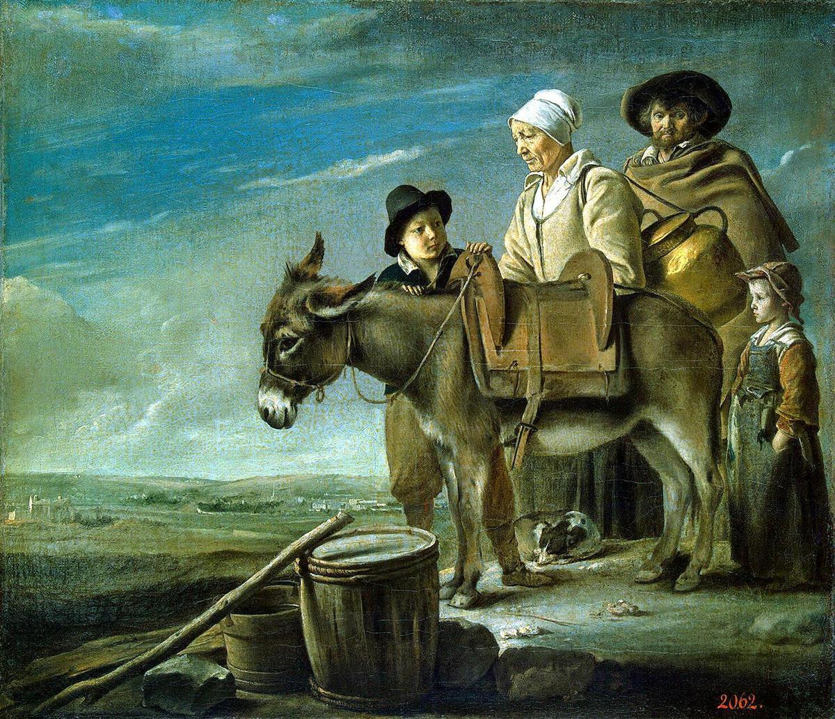 Louis de Nain, 'La familia de la lechera', 1640